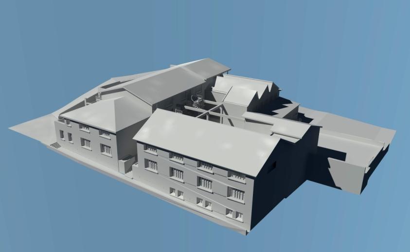 Projet : vue côté Sud-est - image de synthèse