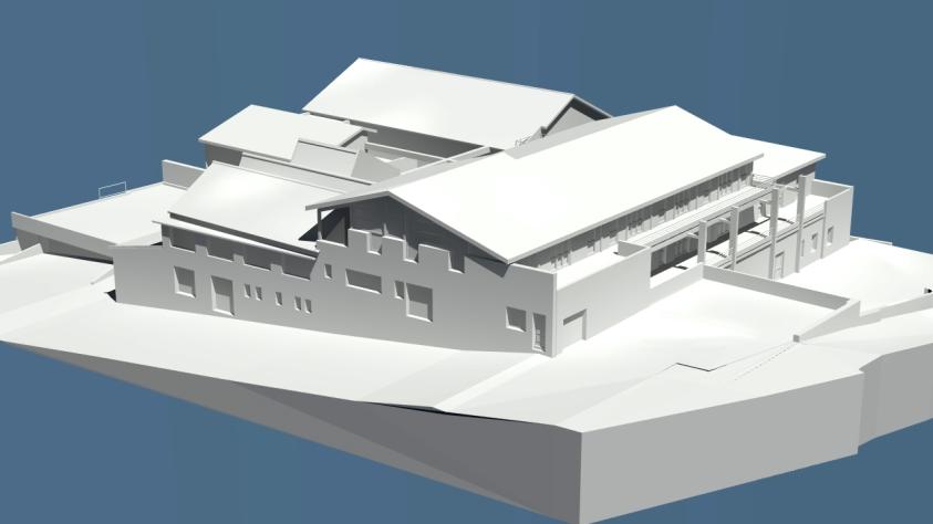 Projet : vue côté Nord-ouest - image de synthèse
