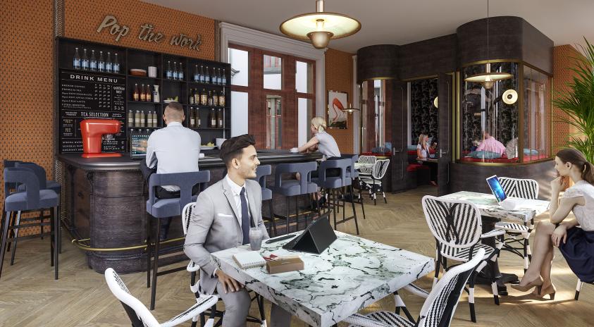 Espace bar et travail