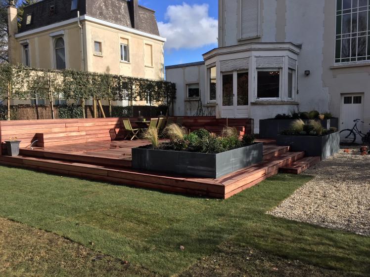 Photo après la création de la terrasse