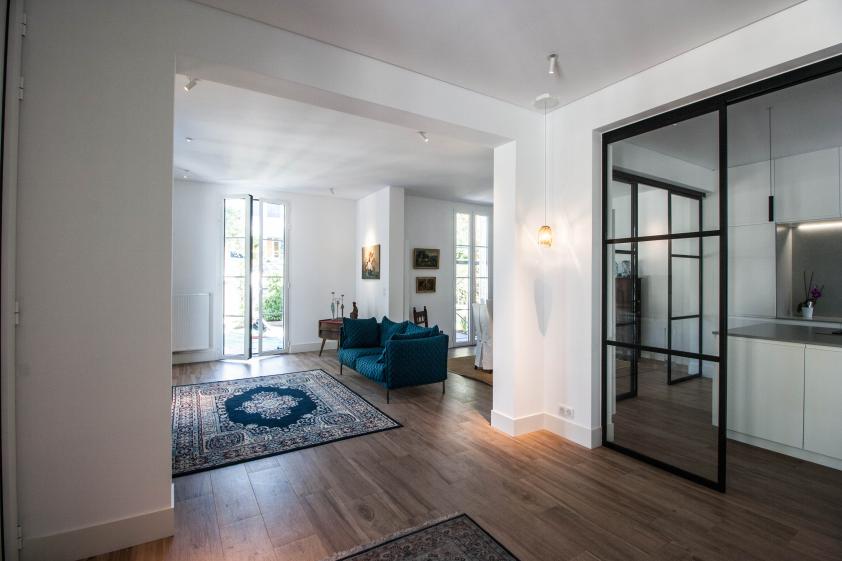Rénovation et extension d'une maison sur le bassin d'Arcachon - le séjour 2