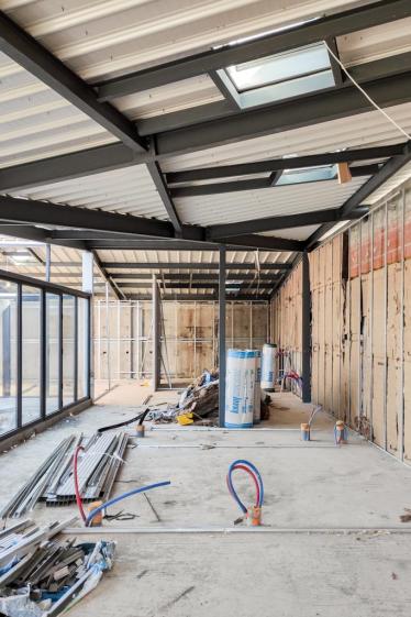 Extension en chantier. Projet | 060