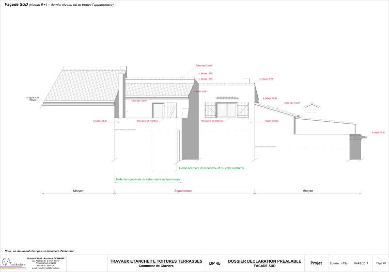 FAÇADE SUD - PROJET