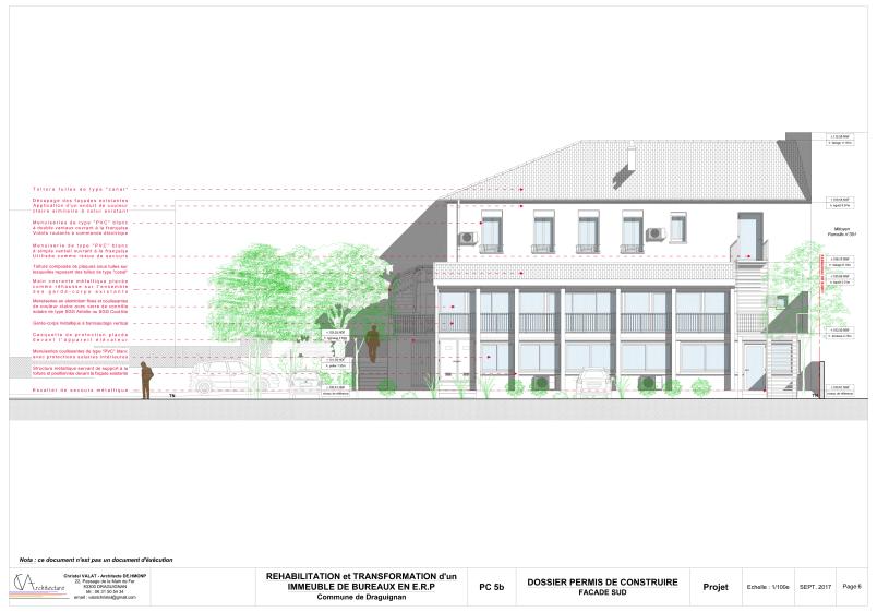 FAÇADE SUD - PROJET