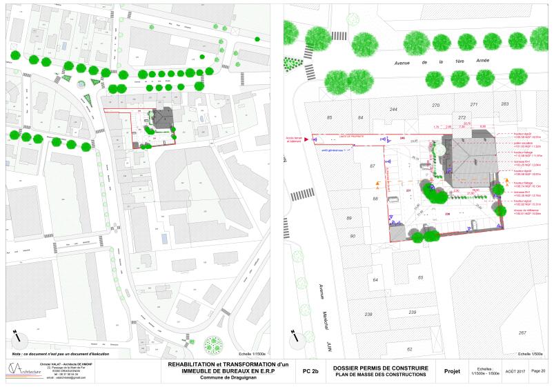 PLAN DE MASSE PROJET