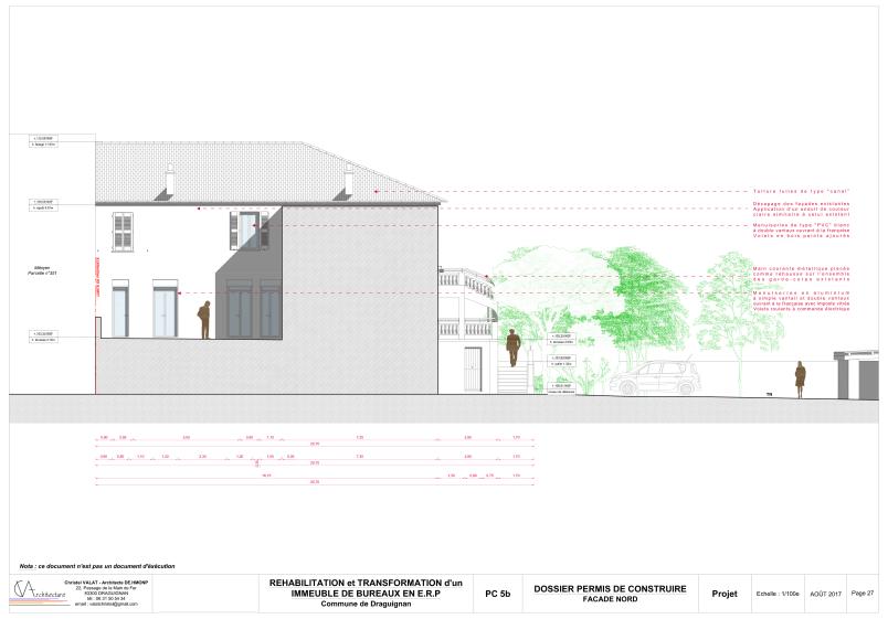 FAÇADE NORD - PROJET