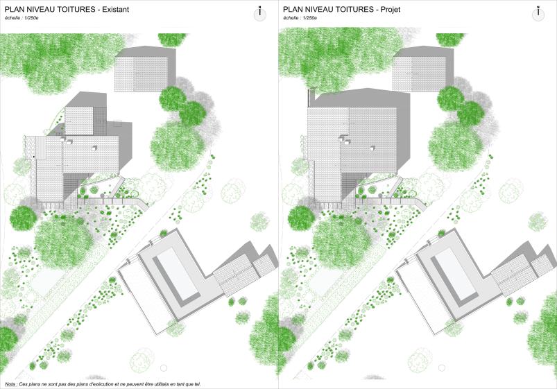 PLANS DE MASSE - EXISTANT et PROJET