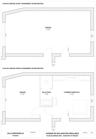 PLAN DE NIVEAU RDC - NOUVEL AMÉNAGEMENT PROJET