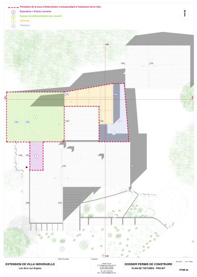 PLAN DE TOITURES et DÉFINITION DES ESPACES - PROJET