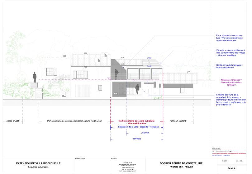 FAÇADE EST - PROJET