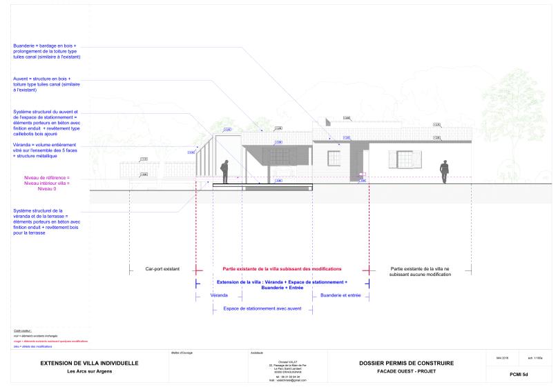FAÇADE OUEST - PROJET