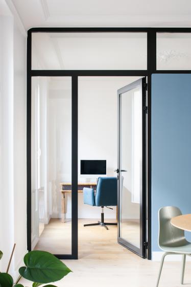 La verrière du bureau acoustique