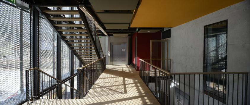 L'atrium, passerelles