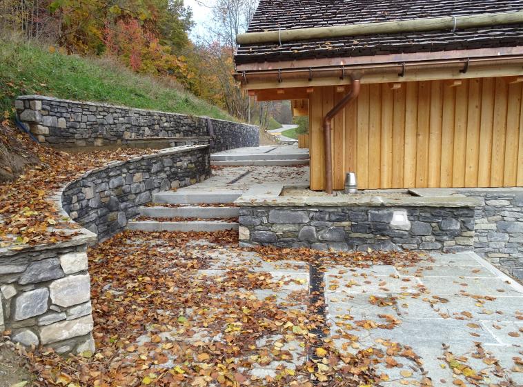 Aménagement extérieur, terrasses succesives