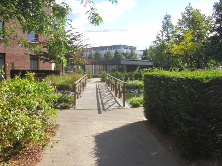 vue depuis le jardin de la résidence personnes agées