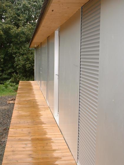 coursive ossature bois bardage aluminium