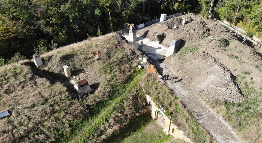 Vue d'ensemble de la deuxième tranche du chantier