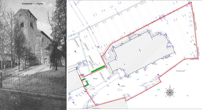 Photo historique + plan masse existant