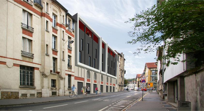 Perspective - Façade sur rue Baron Louis