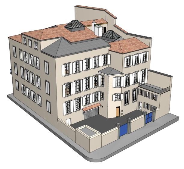 Relevé et maquette 3D du bâtiment existant