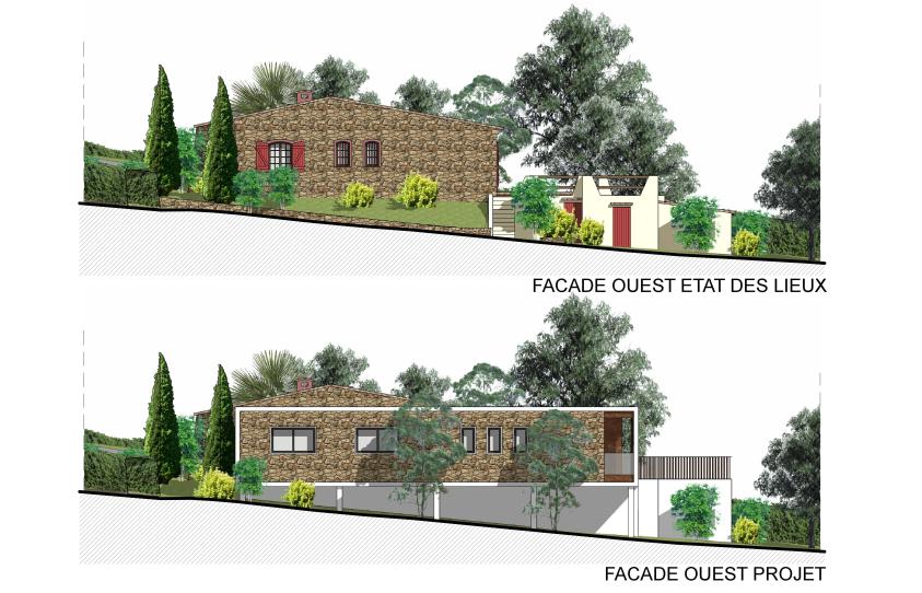 Façade Ouest état des lieux et projet