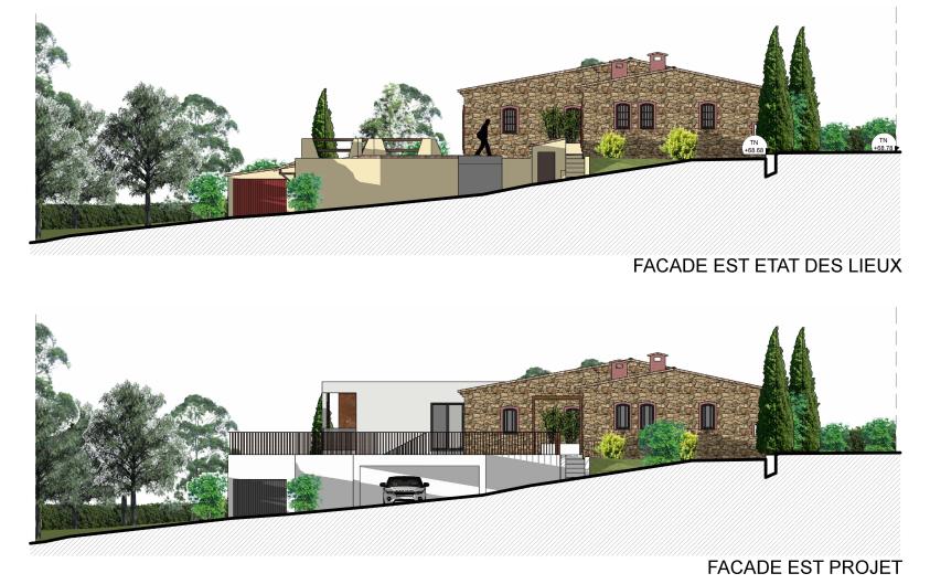 Façade Est état des lieux et projet