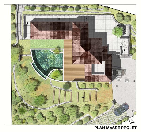 Plan de masse du projet