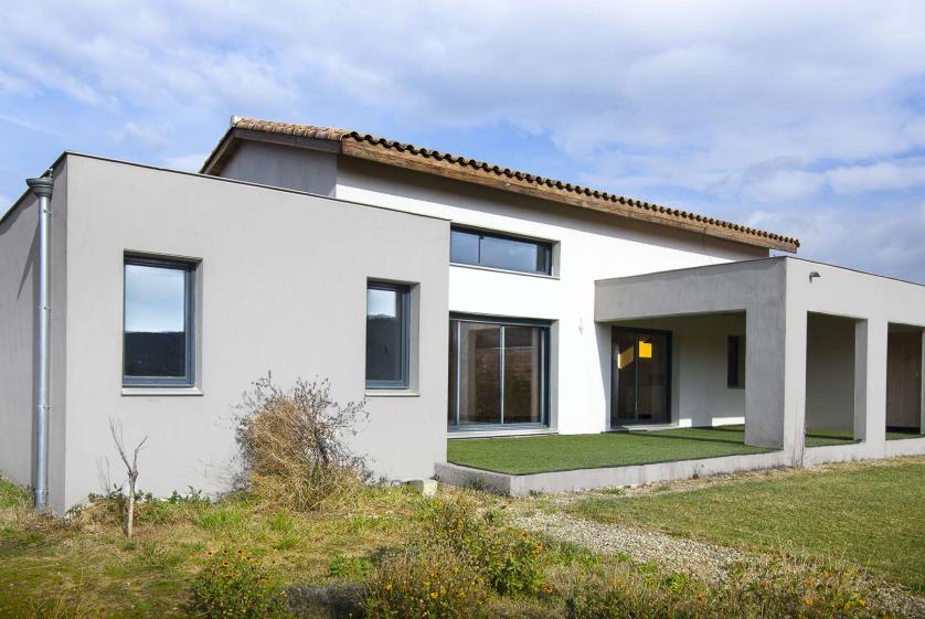 Villa cathedrale - façades contemporaines - Amélie Soriano Architecte