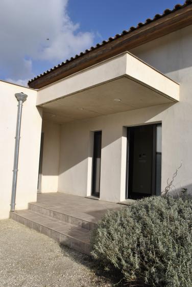 Villa cathedrale - porche - Amélie Soriano Architecte