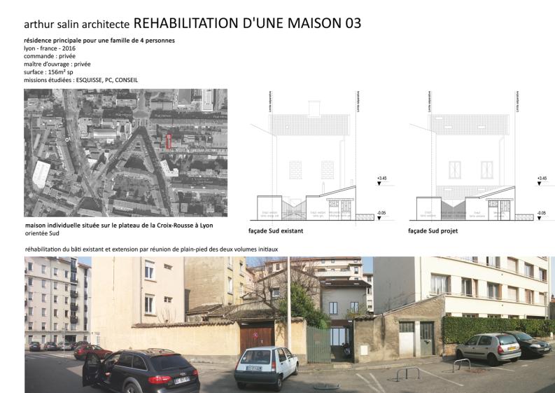 Extension maison+atelier Lyon04