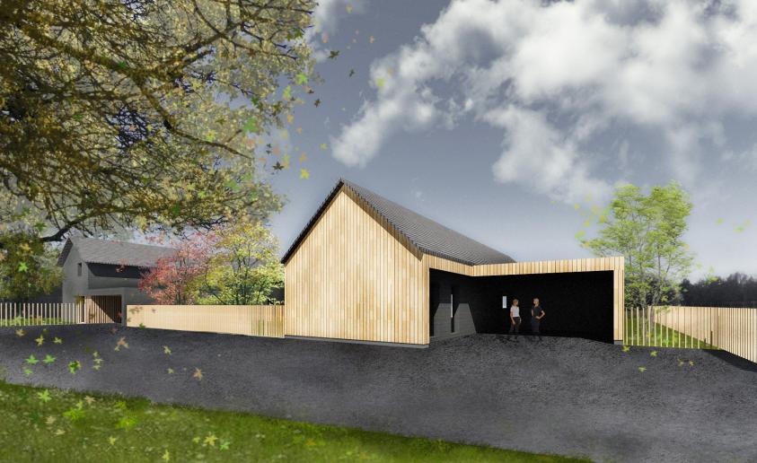Maison contemporaine ossature bois