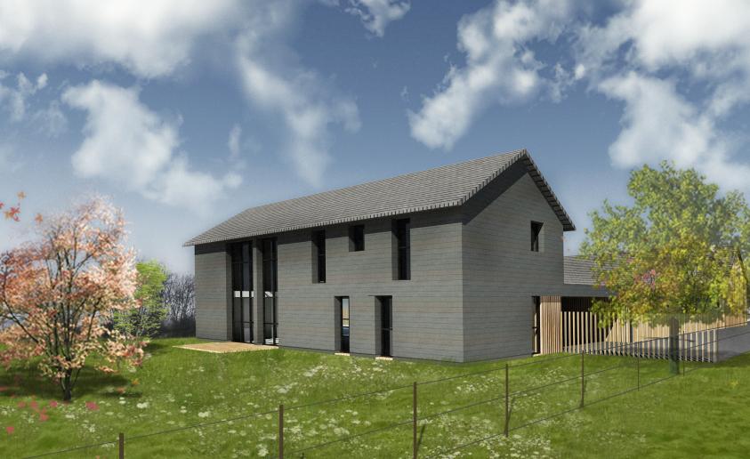 Maison contemporaine ossature bois