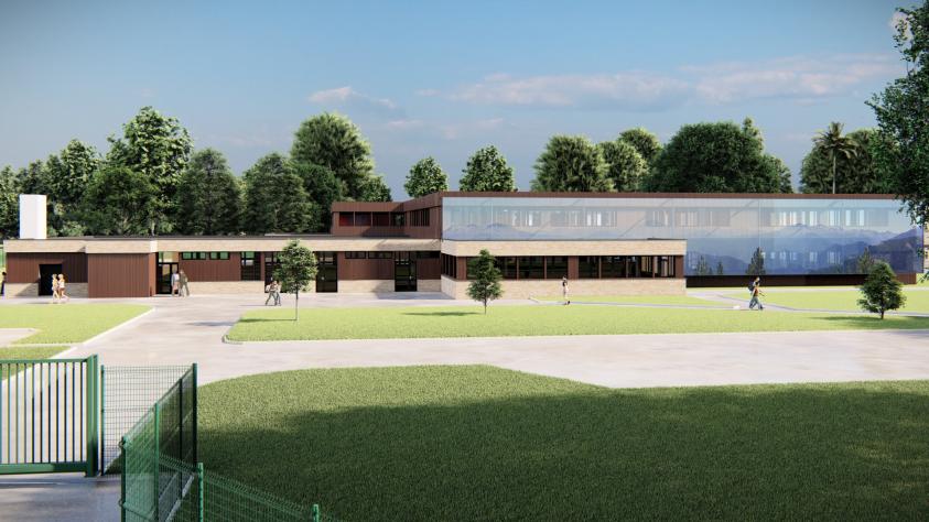 VUE FACADE OUEST.