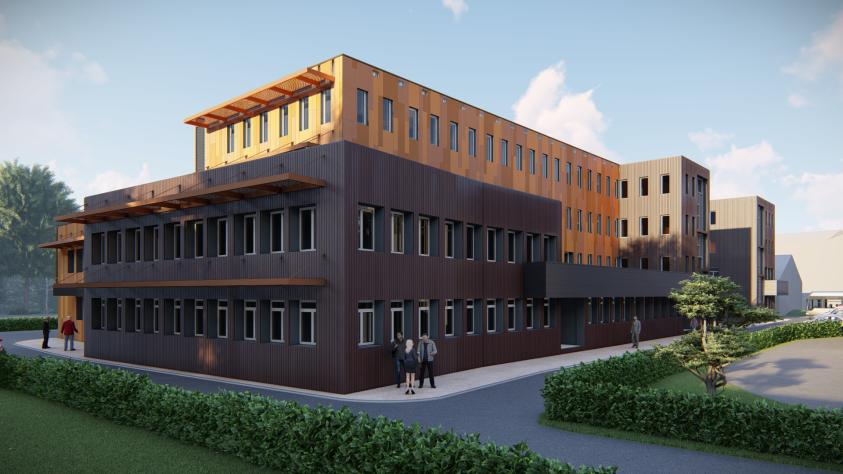 VUE FACADE EST - ENTREE.