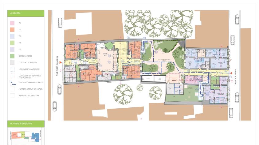 RENOVATION RESIDENCE LANGERON - PLAN ETAT FUTUR RDC.