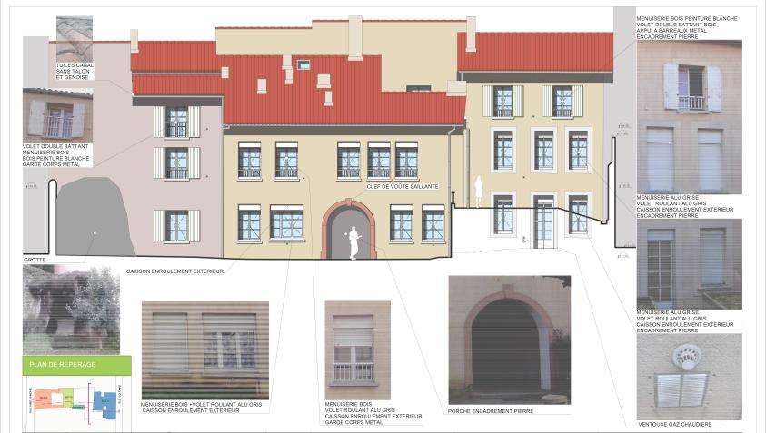 RENOVATION RESIDENCE LANGERON - FACADE RUE VOLTAIRE ETAT FUTUR.