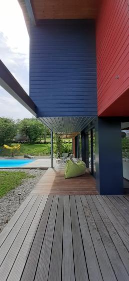 DETAIL TERRASSE MAISON OSSATURE BOIS.