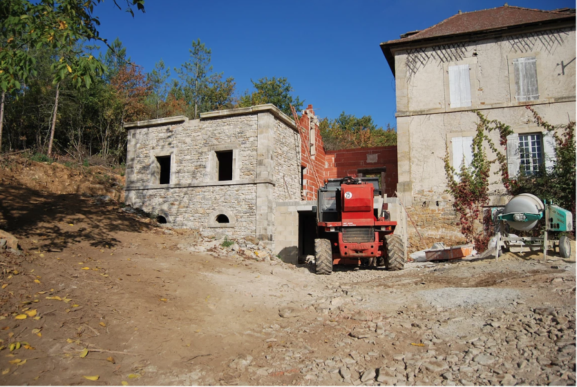 Agrandissement en cours