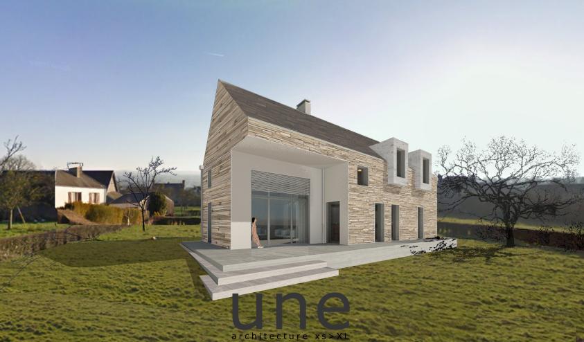 Perspective Extérieure - le projet dans le site
