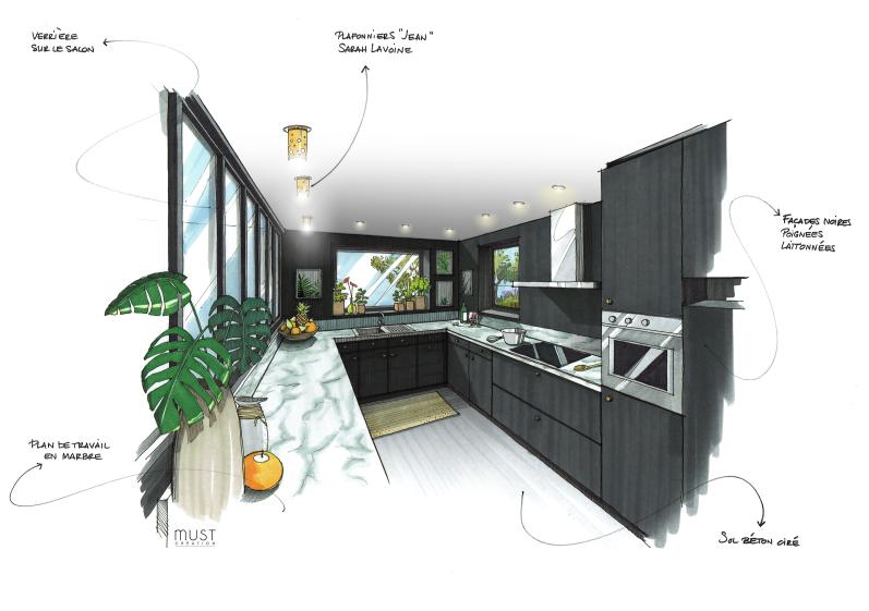 Meej Architecture / Maison en Provence vue Cuisine