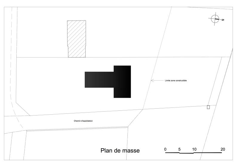 Plan masse. Architecte : Philippe Moré
