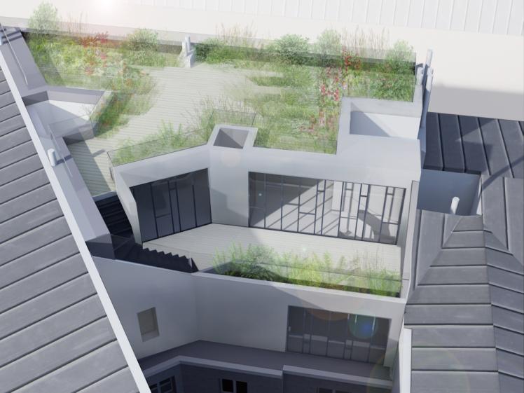 Perspective sur cour
