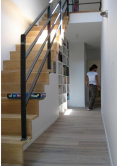 ESCALIER BOIS ET METAL