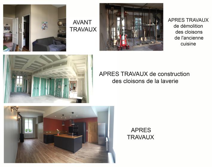 réaménagement d'une entrée d'habitation et salon