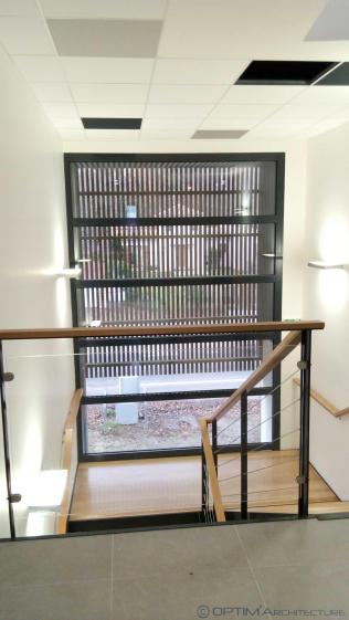 Vue intérieure sur l'escalier