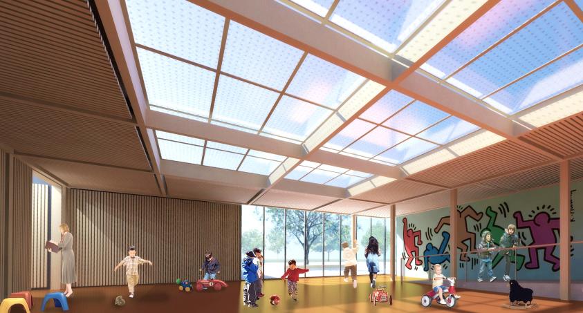 Vue de la salle multi-activités