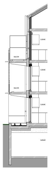 Coupe partielle sur balcons