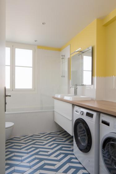 RÉNOVATION - Appartement à Boulogne Billancourt salle d'eau