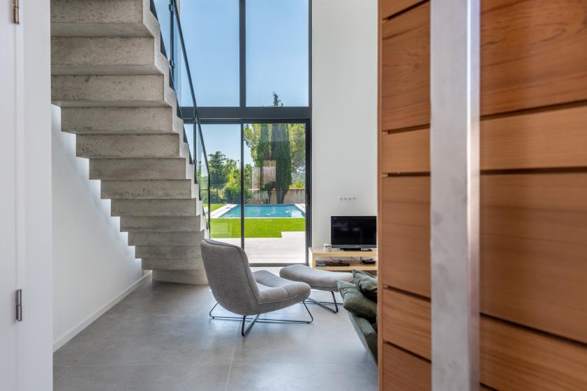 Mas revisité en villa contemporaine : Aix en provence 