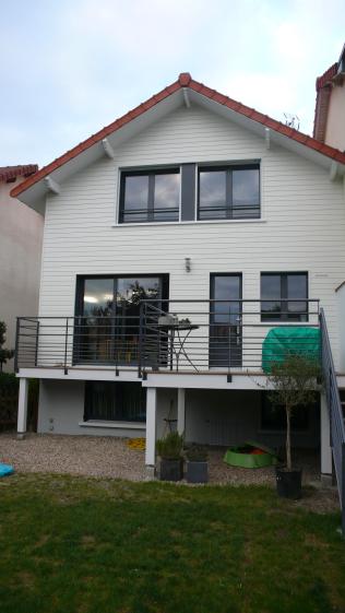Surélévation extension maison carrieres sur seine humbert architecte